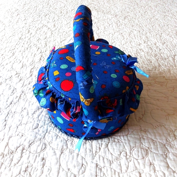 Hand Crafted Sewing Basket OS - Picture 4 of 12